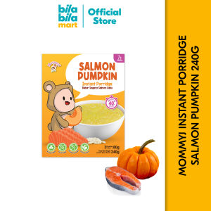 MommyJ Baby Instant Porridge 7 Months+ (Baby Congee) 80g x 3 Pouches (Chicken Cauliflower Salmon Pumpkin)