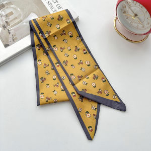 Ins Stylish Korean Silk Scarf twilly scarf for bags handle headband for women SP0497