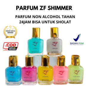 Parfum ZF Shimmer Premium Travel Size - Aroma Floral/Fruity Tahan Lama 24 Jam Non-Alkohol BPOM Ori