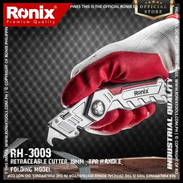 Ronix Rh-3009 Office Cutter Knife Lockback Utility Knife Quick-Change Box Cutter Handle Folding Pocket Knife
