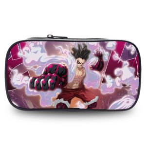 D59 One Piece Student Pencil Case Luffy Zoro Sanji Chopper Anime Cartoon Student Large-capacity Pencil Case Stationery Box