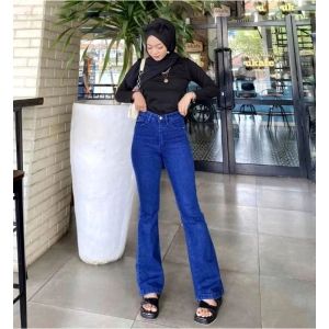 CELANA CUTBRAY JEANS HIGWAIST KOREAN STAILY CELANA PANJANG WANITA CUTBRAY
