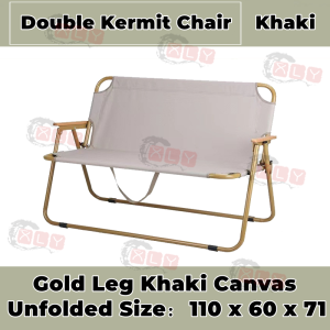 【Fast Delivery In Stock】Double Chair Double Camping Chair Outdoor Portable Folding Lightweight Foldable 150kg Seat Heavy Duty Double Chair Beach Chair Reclining Folding Chair