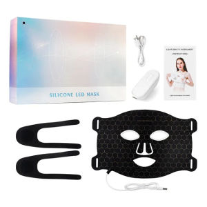 DECINIEE 7 Colors LED Mask Red Light Therapy Infrared Flexible Soft Silicone Mask Anti Aging Skin Rejuvenation Advanced Photon 110 LEDs Phototherapy Beauty Mask