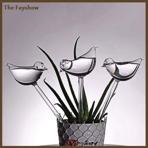 [The Fayshow] Nhà Máy waterer tự tưới nước quả cầu chim hình dạng tay thổi rõ ràng Aqua bóng đèn