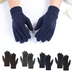 Men Winter Fleece Cycling Gloves Cold Weather Thermal Gloves Outdoor Bike Running Sports Gloves Comfortable to Wear