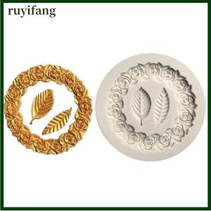 ruyifang 1PC Rosette Leaves Silicone Mold Cake Diy Chocolate Mold Sugar Baking Mold