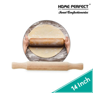 HOME PERFECT 13/14/16 Inch Wooden Baking Dough Rolling Pin W/360 Rotate HandleKayu PenggelekEJ-48334244404070