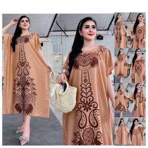 daster lowo kaftan ld 120 cm non busui dan ibu menyusui kain rayon tebal grid a kekinian sogan klasik batik