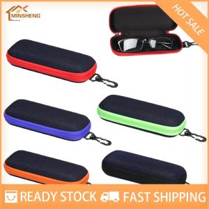 MIH ✨ COD ✨ กล่องใส่แว่นตาผ้ายีนส์แฟชั่น กล่องใส่แว่นตาสำหรับอ่านหนังสือมีซิป