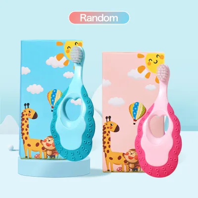 LAKOE Haoniu Jerapah Sikat Gigi Pelatihan Bayi Gosok Gigi Anak Lembut Baby Toothbrush