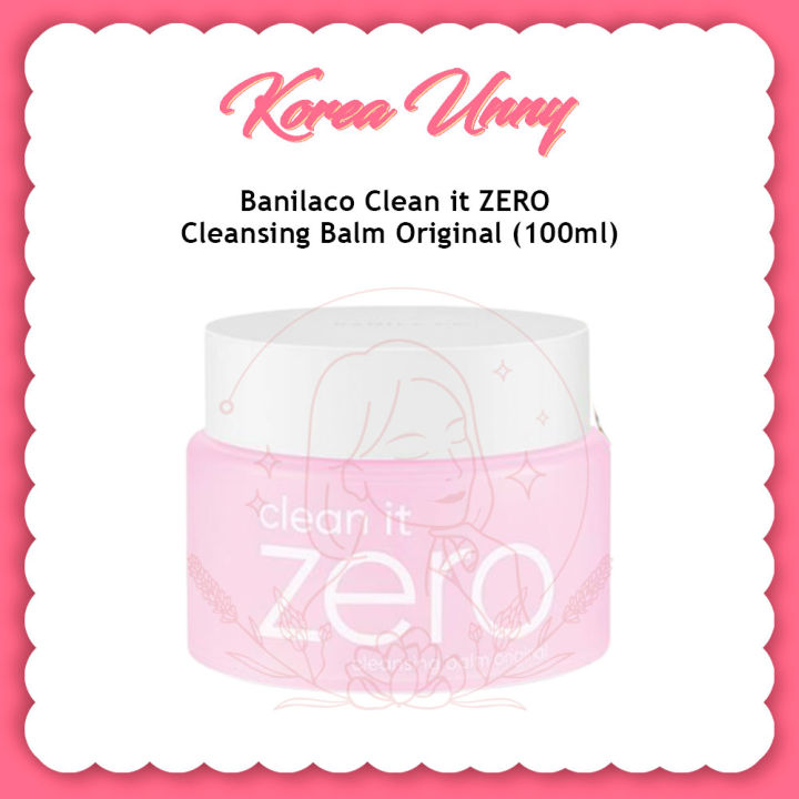 Banilaco Clean It Zero Cleansing Balm Original 100ml Lazada 8246