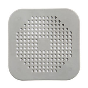 Square silicone sink deodorizing floor drain pad hair anti-blocking slag filter pad