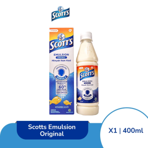 Scotts Original 400ml - Vitamin Omega 3 Vitamin A dan D - Kesehatan Otak Dan Pertumbuhan Anak