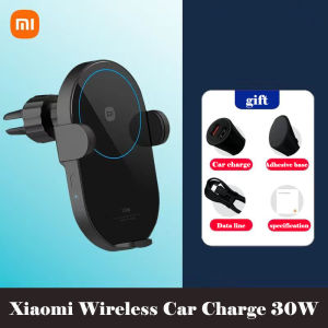 Xiaomi Mi Wireless Car Charger 30W Max Qi Auto Pinch with Intelligent Infrared Sensor Fast Charging Car Phone Holder