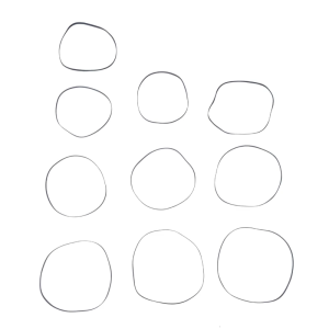 Độ co giãn cao Đai truyền động phẳng 4mm cho các thiết bị thính giác cũ trượt bằng chứng thiết kế xoay trơn thời gian dài sử dụng 140-190mm