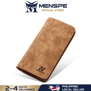 MENSPE Mens Wallet Mens Long Wallet PU Long Wallet Multi-Functional Wallet Large Capacity Purse Multi-Card Position ID Credit Cards Holders Coin Pouch PU Leather Coin Bag Business Wallets