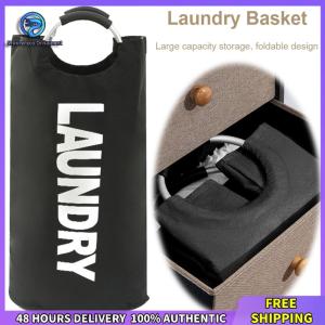 Winnereco 82L Waterproof Laundry Bag with Handle Foldable Laundry Basket Clothes Storage Basket Multifunction for Bedroom Bathroom