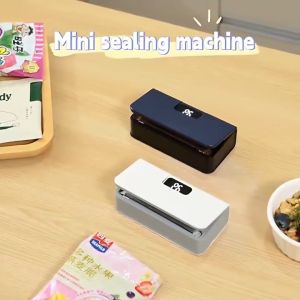 Mini Rechargeable Bag Sealer Heat Sealer for Snacks Coffee Tea USB Portable Sealing Machine with Magnetic Back Kitchen Food Storage Gadget