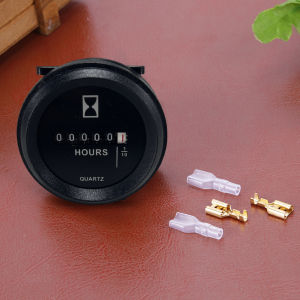 6V-80V Waterproof Digital Hour Meter for Vehicles Motorcycle Car Truck Interior Gauge with Easy Installation