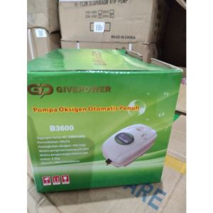 GIVEPOWER B3600 Air pump /aerator AC DC Otomatis