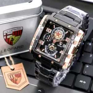 JAM TANGAN PRIA LEOPARD ORIGINAL TAHAN AIR AC-9205 CHRONO TANGGAL AKTIF NEW COLLECTION