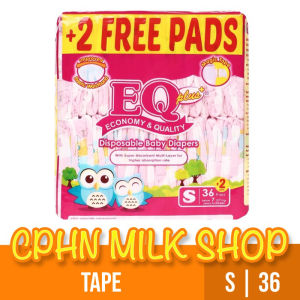 EQ Plus Big Pack Small 36 - Tape Baby Diapers