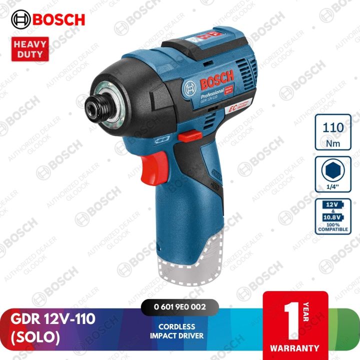 Impact Driver Bosch 18v Vs 12v GDR 12 V-EC In Carrying Case With X Ah