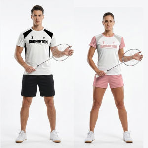 [Local Stock] HBESTY Halloween Christmas Badminton Jersey T Shirts Men & Women Quick Drying Sports Fitness T-shirt Breathable Round Neck Short Sleeved Training Tees