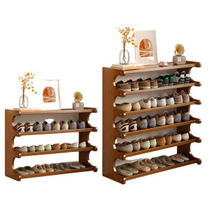 Minimalist Bamboo Shoe Rack / Shoe Cabinet / Wooden Shoe Rack / Shoe Storage/Shoe Shelf 3/4/5/6 Tier Local Stock