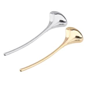 Fashionable Two Color Leaf Brooch Pair High-Quality Metal Suit Clips For Jackets Formal Gatherings