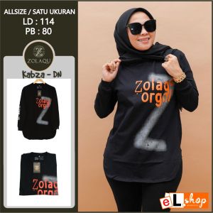 KAOS ZOLAQU TERBARU 2024 BAJU WANITA LENGAN PANJANG ATASAN JUMBO SEMI TUNIK OFFICIAL STORE AGEN RESMI