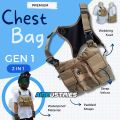 Tas Dada Rompi Original Anti Air Tahan Air Keren Murah Tactical Brimob Security Kalibre Tas Dada. 