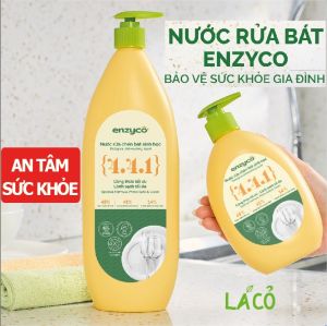 Nước rửa chén Enzyco nước rửa chén hữu cơ an tâm sức khỏe nước rửa chén cho bé rửa chén sinh học nước rửa bát bồ hòn dứa