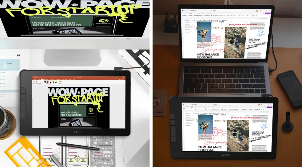 New】VEIKK Studio 16 Drawing Display inch Drawing Tablet with