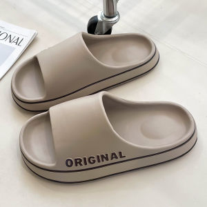 รองเท้าแตะบ้านผู้ชายสบาย ๆ หมอนนู่ ๆ สไลด์ผู้หญิงฤดูร้อนรองเท้าชายหาดกลาง 2