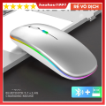 Chuột Không Dây Bluetooth C18.Chuột Máy Tính Bluetooth Không Tiếng Ồn. Sạc bằng Cáp USB và Pin Có Đèn Led  Rất Nhạy. 