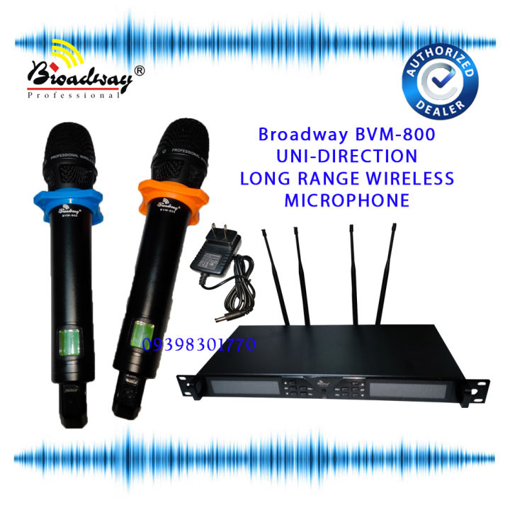 Broadway UHF Wireless Microphone System BVM 800 Long Range