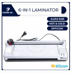 OFFICOM A3&A4 Laminating Machine 6 in 1 Hot & Cold Multi Functional 220V Laminator