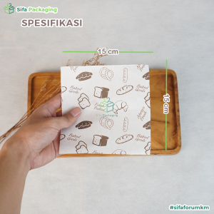 3 Pack Kertas Nasi Motif 15x15 Paper Wrap Isi 300 Pcs Printing Laminasi Kertas Nasi KFC MG Paper Laminasi