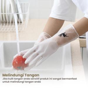 sepasang sarung tangan cuci serbaguna bahan PVC E27