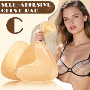2pcs Thick Bra Pads Double-sided Self-Adhesive Nude Inserts Triangle Invisible Push Up Bra Chest Sticker Removeable Underwear Accessories