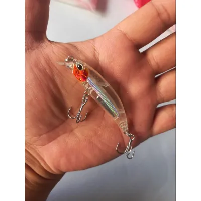 Lutac Budget Bolinao Bangus Red Head Ghost Dilis Sinking minnow 68mm 8.1grams Fishing Lure