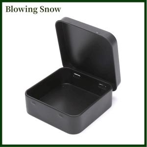 Blowing Coral NIC Mini Metal Tins Container Square Hinged Flip Storage Tin Box Jewelry Coin Case