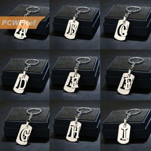 【PCWFKef】 Chữ A-Z không gỉ móc chìa khóa quyến rũ 26 chữ cái Keychain người đàn ông phụ nữ Keychain