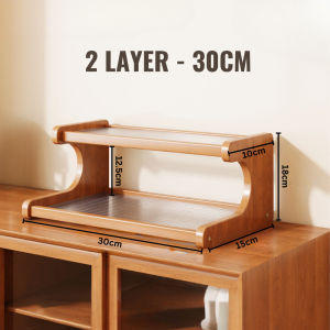 SAVE Multi-Layer Kitchen Storage Rack Spices Rack Mug Cup Display Rack Shelf Organizer Rak Dapur Bertingkat Penyimpanan KH03