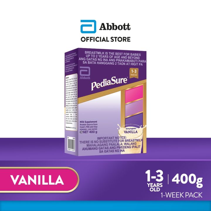 Pediasure Vanilla 400g for Kids 1-3 Years Old Milk Supplement