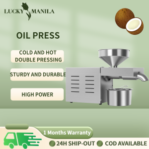 1500W Automatic Family Small Oil Press Machine 304 Stainless Steel Cold And Hot Press Home Oil Press Machine