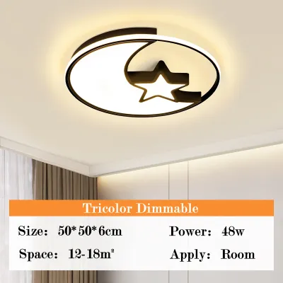 LED Ceiling Lights Modern Metal Material Nordic Light Tricolor Dimmable With Remote Control Energy Saving 80% LED Ceiling Lamp Indoor Lighting Bedroom Light Living Room Light Room Light Home Light