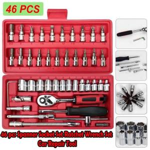82/53/46PCS Car Repair Tools Socket Wrench Set Original Tools Set with box Car Tools Complete Set Motorcycle Repair